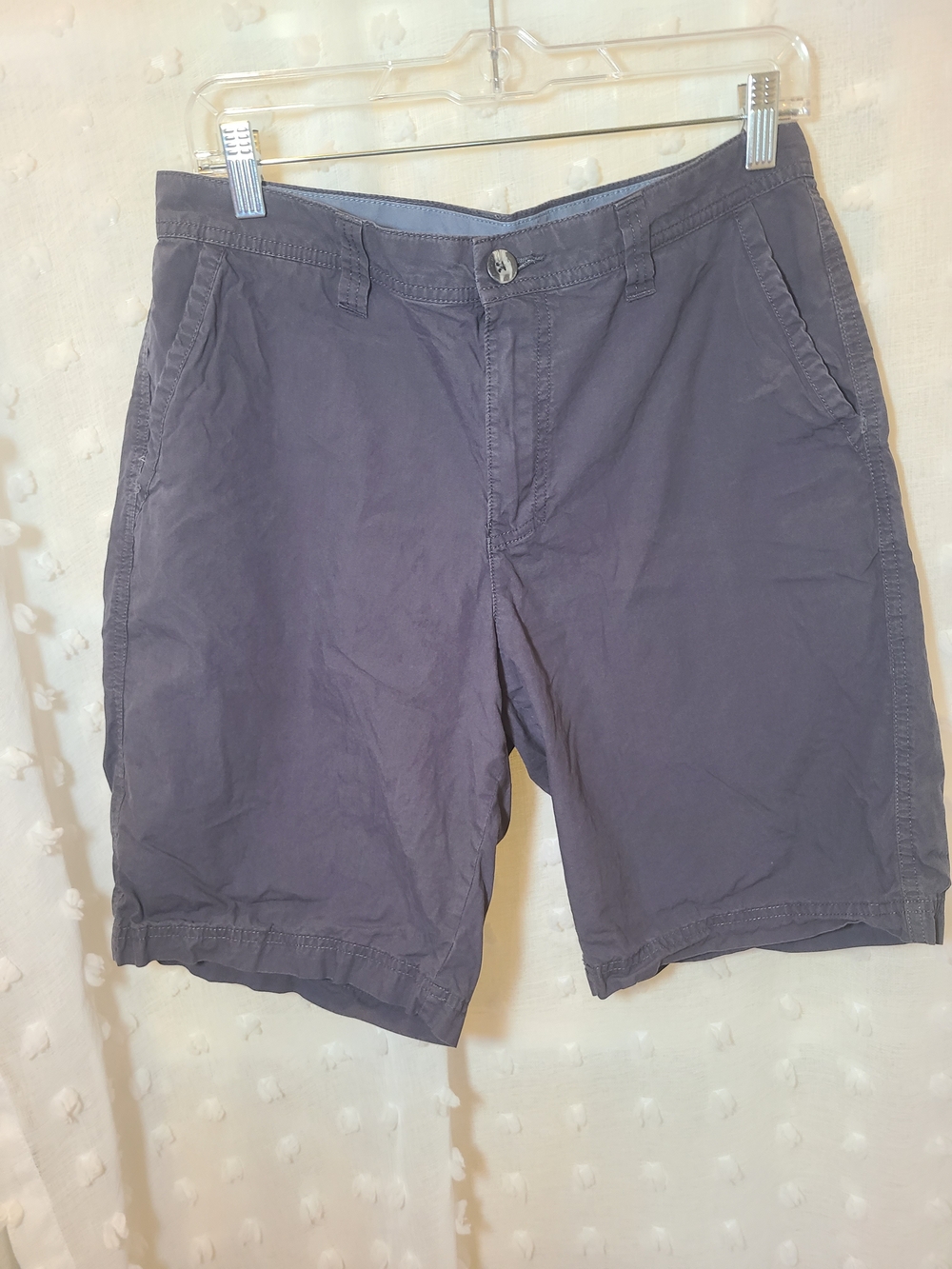 Columbia Men's Navy Flat Front Cotton Shorts